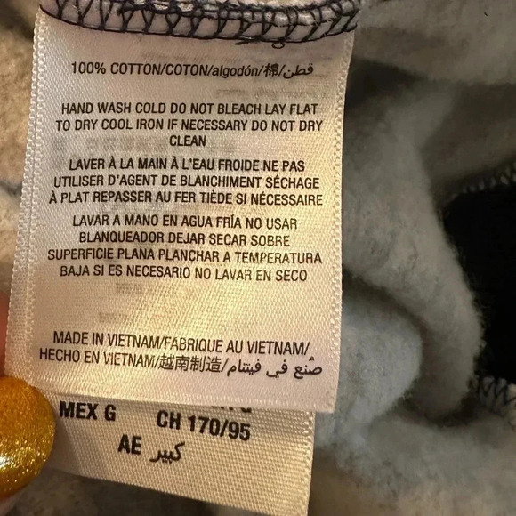 Juicy Couture Print navy sweater w’s size L - Picture 6 of 8